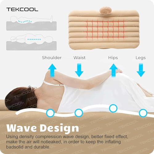 Premium Car Inflatable Bed with Pump & 2 Air Pillow|Quick Inflatable Back Seat Bed|Car Inflatable Mattress|Car Bed Mattress|Car Bed For Kids,Travel,Trips,Camping,Picnic,Pool &Beach|Universal Fit|Grey/