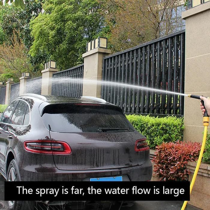 مسدس غسيل السيارات عالي الضغط TEKCOOL اللاسلكي المحمول بضغط عالٍ 48 فولت 12000 مللي أمبير في الساعة لغسيل السيارات والدراجات وتنظيفها | فوهة قابلة للتعديل وخرطوم بطول 5 أمتار؛ 