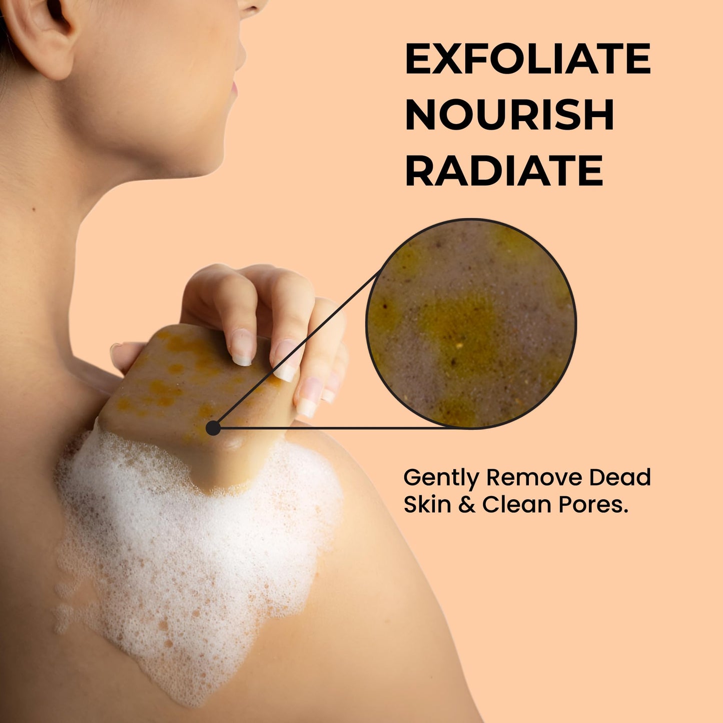 Ghar Soaps Sandalwood & Saffron Magic Soaps For Bath (300 Gms Pack Of 3) | Paraben Free | Chandan & Kesar Bath Soap | Handmade Soaps For Glowing | Skin Brightening Soap For Men & Women